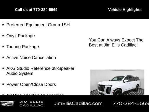 2026 Cadillac Escalade ESV 4WD Platinum Sport