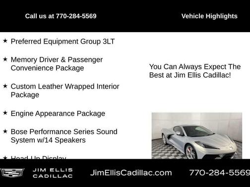 2022 Chevrolet Corvette Stingray w/3LT