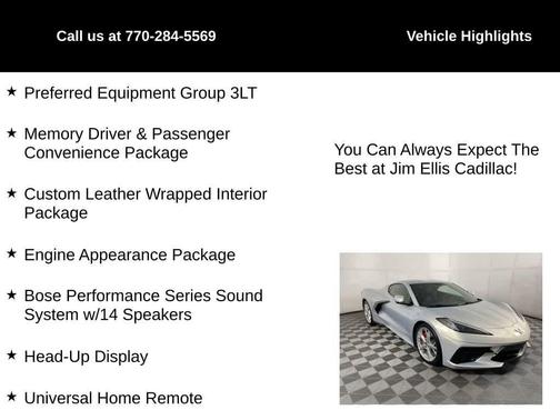 2022 Chevrolet Corvette Stingray w/3LT