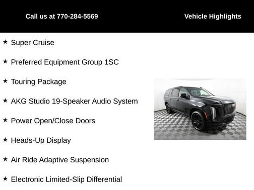 2025 Cadillac Escalade ESV Sport