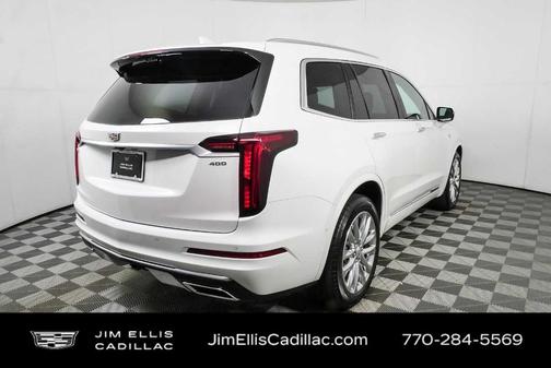 Crystal White Tri-Coat 2025 Cadillac XT6 Premium Luxury FWD