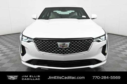 Crystal White Tri-Coat 2025 Cadillac CT4 Premium Luxury