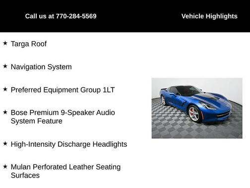 2014 Chevrolet Corvette Stingray Base