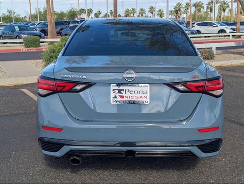 Atlantic Gray Metallic/Super Black 2025 Nissan Sentra SR