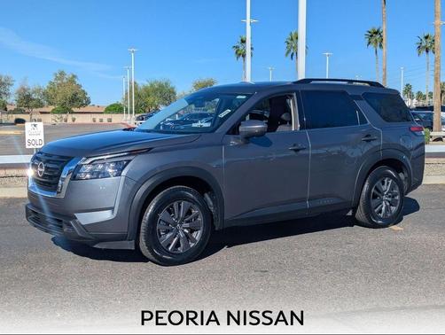 Gun Metallic 2024 Nissan Pathfinder SV 4WD