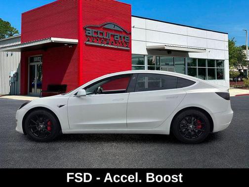 Pearl White Multi-Coat 2019 Tesla Model 3 Long Range