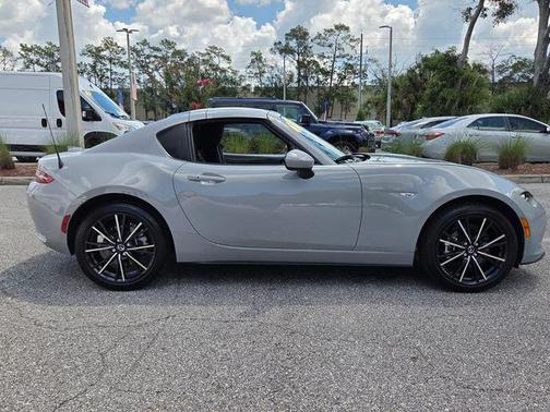 Aero Gray 2024 Mazda MX-5 Miata RF Grand Touring