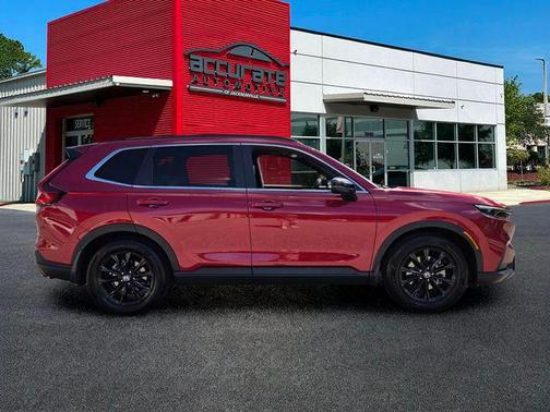 Radiant Red Metallic 2025 Honda CR-V Hybrid Sport FWD
