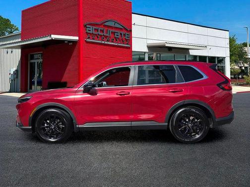 Radiant Red Metallic 2025 Honda CR-V Hybrid Sport FWD