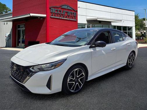 Aspen White/Super Black 2025 Nissan Sentra SR