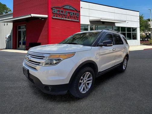 White Platinum Clearcoat Metallic 2015 Ford Explorer XLT