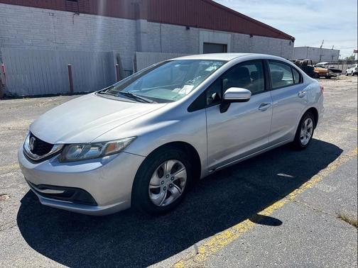 Alabaster Silver Metallic 2014 Honda Civic LX
