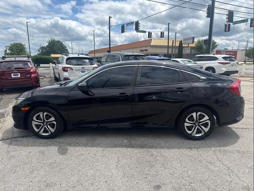 Black 2017 Honda Civic LX