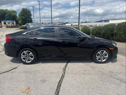 Black 2017 Honda Civic LX