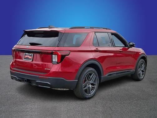 Rapid Red Metallic Tinted Clearcoat 2025 Ford Explorer ST-Line