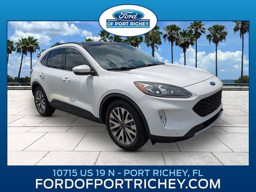 Star White Metallic Tri-Coat 2020 Ford Escape Titanium