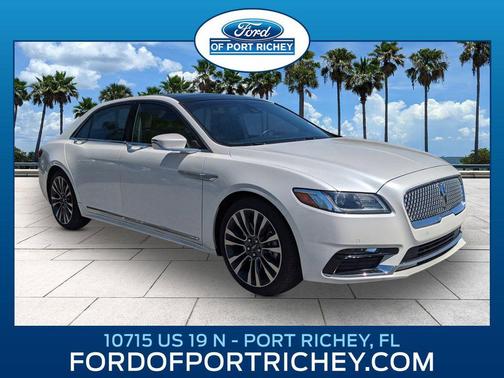 White Platinum Metallic Tri-Coat 2018 Lincoln Continental Select