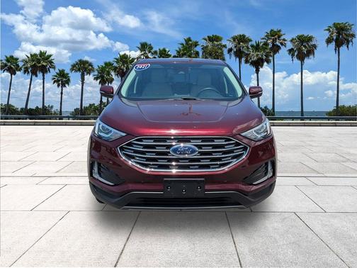 Burgundy Velvet Metallic Tinted Clearcoat 2021 Ford Edge Titanium