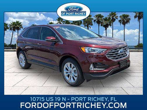 Burgundy Velvet Metallic Tinted Clearcoat 2021 Ford Edge Titanium