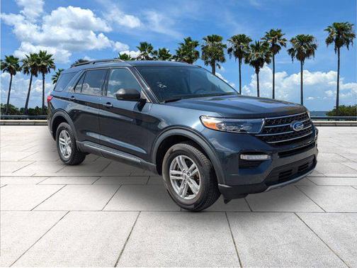 Stone Blue Metallic 2022 Ford Explorer XLT