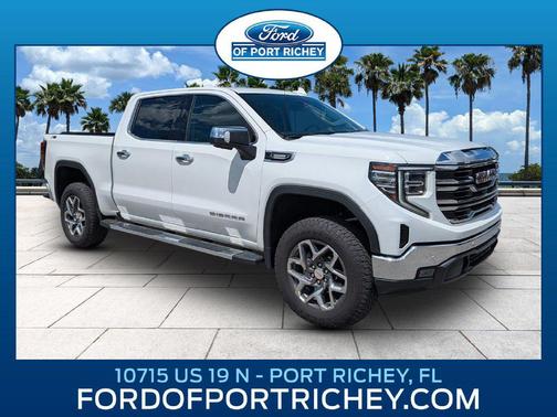 Summit White 2025 GMC Sierra 1500 SLT