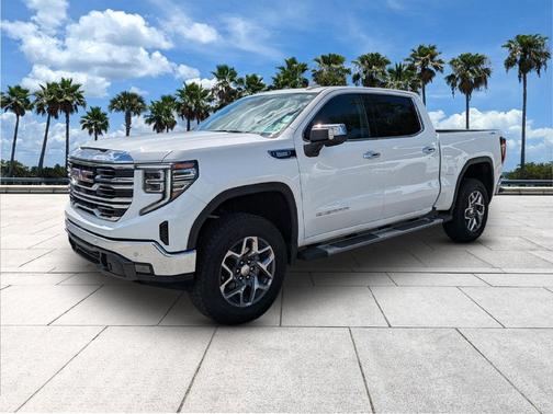 Summit White 2025 GMC Sierra 1500 SLT