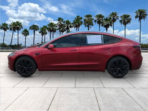 Ultra Red 2025 Tesla Model 3 Long Range