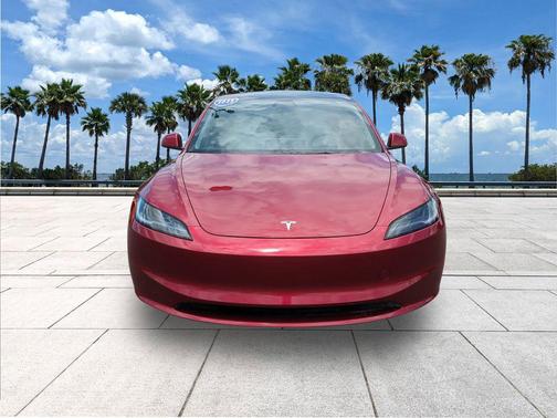 Ultra Red 2025 Tesla Model 3 Long Range