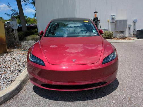 Ultra Red 2025 Tesla Model 3 Long Range