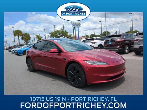 Ultra Red 2025 Tesla Model 3 Long Range