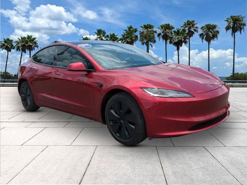 Ultra Red 2025 Tesla Model 3 Long Range