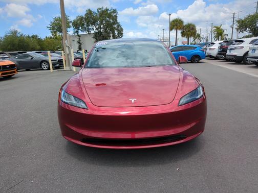 Ultra Red 2025 Tesla Model 3 Long Range