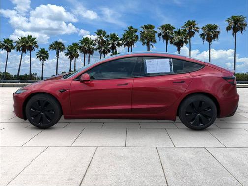 Ultra Red 2025 Tesla Model 3 Long Range