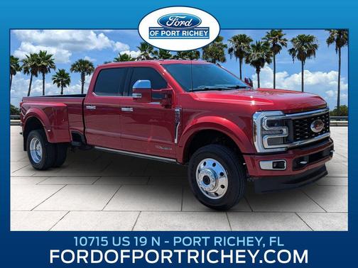 Red Metallic 2024 Ford F-450 Platinum