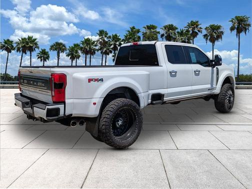 Star White Metallic Tri-Coat 2024 Ford F-450 Platinum
