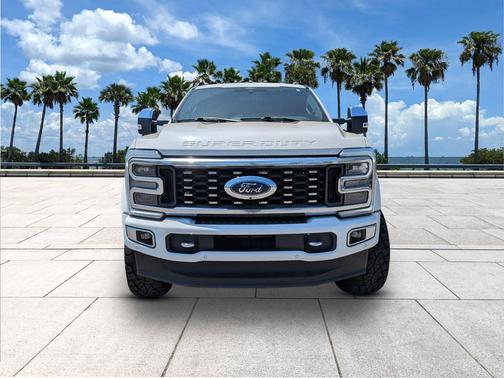 Star White Metallic Tri-Coat 2024 Ford F-450 Platinum