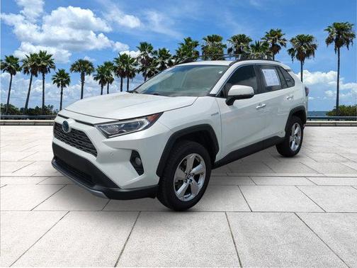Blizzard Pearl 2019 Toyota RAV4 Hybrid Limited