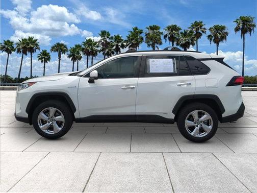 Blizzard Pearl 2019 Toyota RAV4 Hybrid Limited