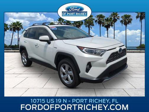 Blizzard Pearl 2019 Toyota RAV4 Hybrid Limited