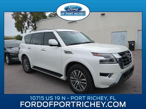 Aspen White Tricoat 2023 Nissan Armada SL 2WD