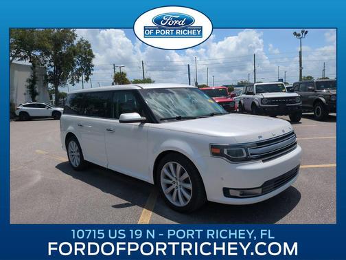 White Platinum Metallic Tri-Coat 2014 Ford Flex Limited w/EcoBoost