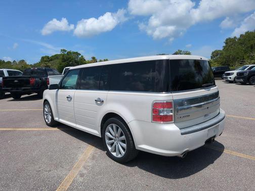 White Platinum Metallic Tri-Coat 2014 Ford Flex Limited w/EcoBoost