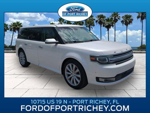 White Platinum Metallic Tri-Coat 2014 Ford Flex Limited w/EcoBoost