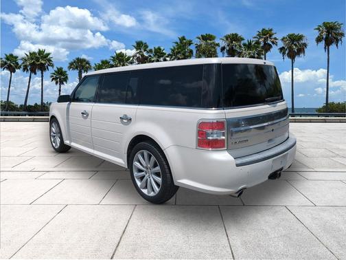 White Platinum Metallic Tri-Coat 2014 Ford Flex Limited w/EcoBoost