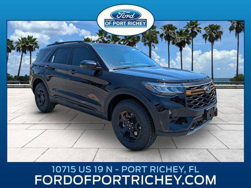 Agate Black Metallic 2026 Ford Explorer Tremor