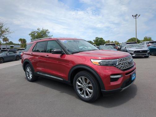 Rapid Red Metallic Tinted Clearcoat 2023 Ford Explorer Limited