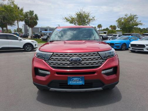 Rapid Red Metallic Tinted Clearcoat 2023 Ford Explorer Limited