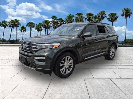 Forged Green Metallic 2023 Ford Explorer XLT