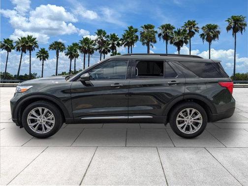 Forged Green Metallic 2023 Ford Explorer XLT