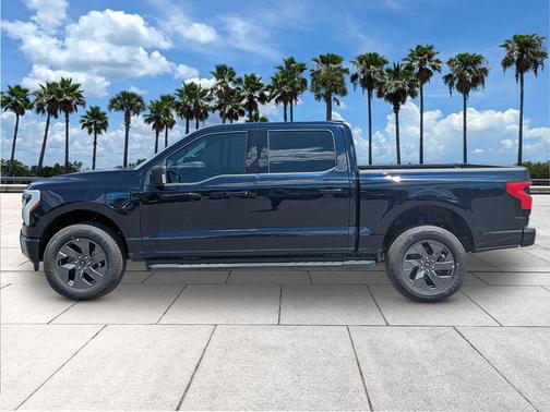 Antimatter Blue Metallic 2025 Ford F-150 Lightning Flash